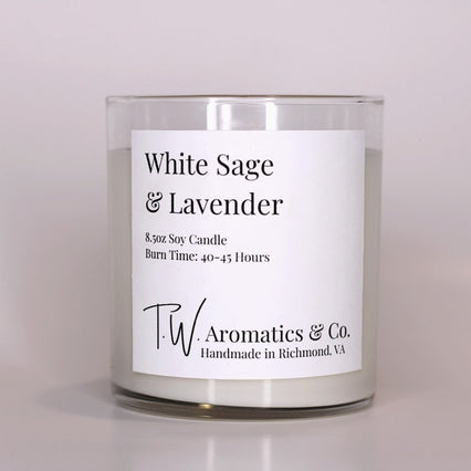 White Sage and Lavender Tumbler Candle