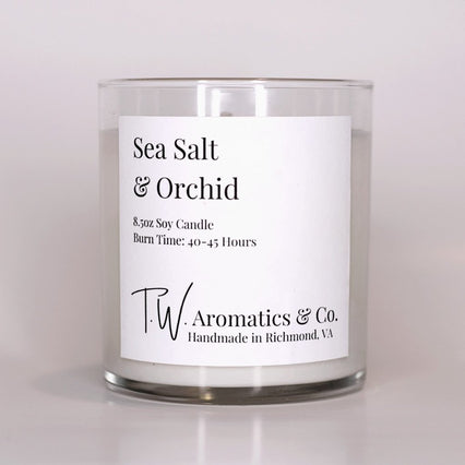 Seasalt and Orchid Tumbler Candle