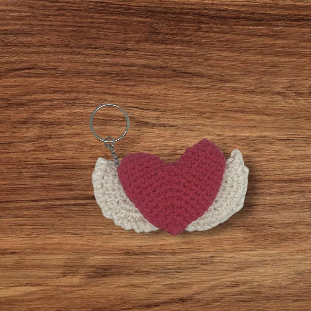 Fluttering Heart Keychain