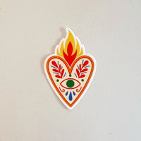 Fire Heart sticker