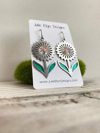 Botanical Earrings - Sunflowers