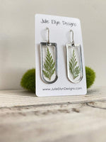 Botanical Earrings - Long Fern Drops