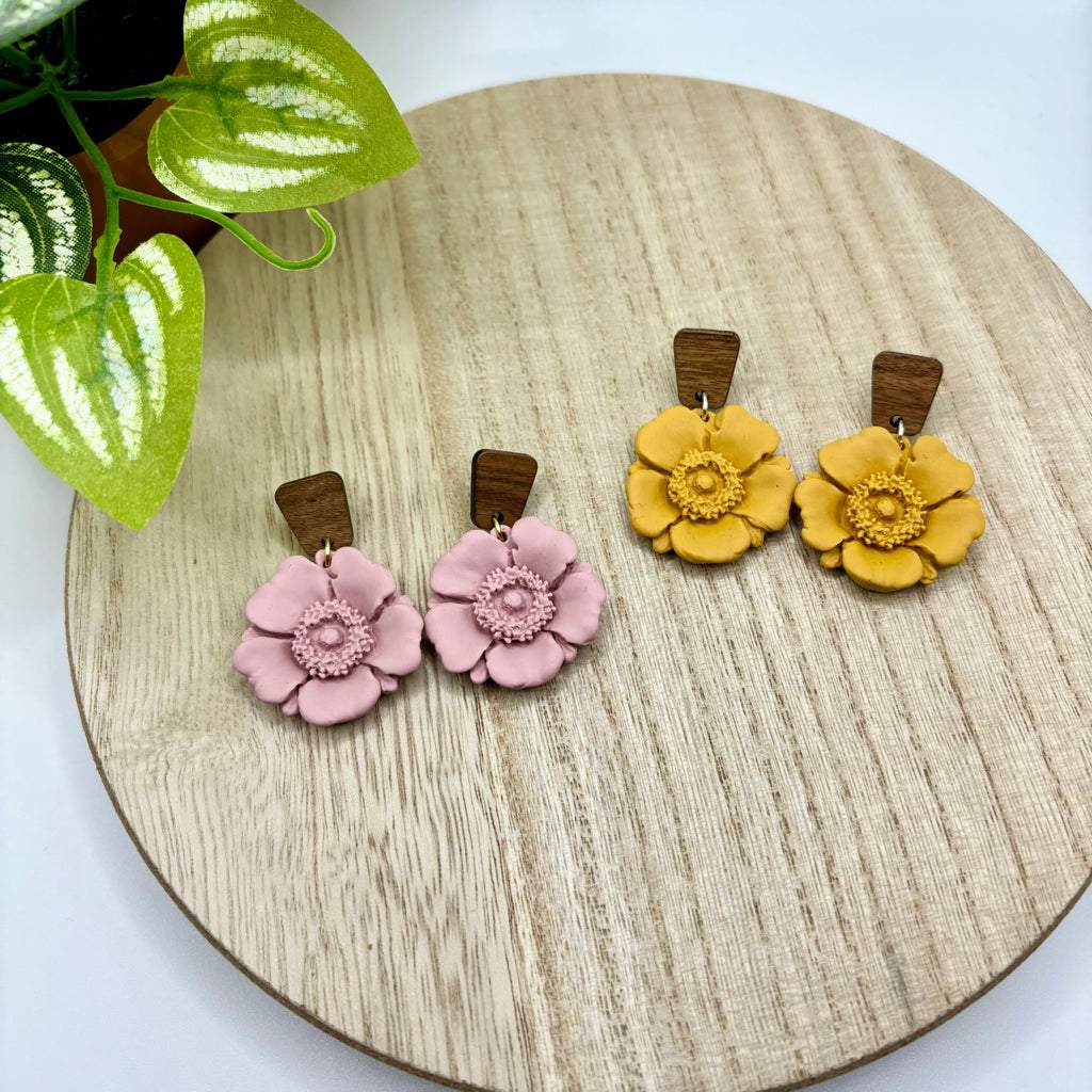 Poppy Polymer Clay Earrings