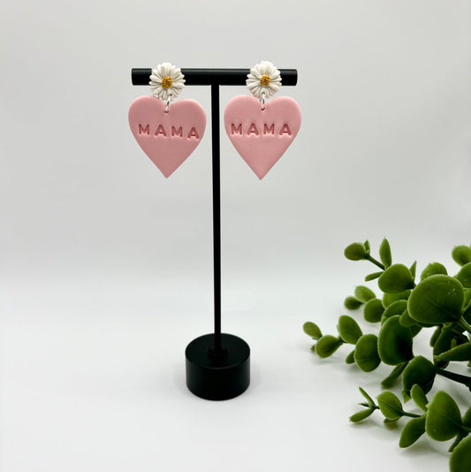 Mama Polymer Clay Earrings