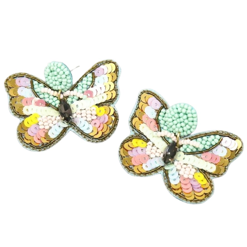Flutter - Butterfly Seed Bead Earring