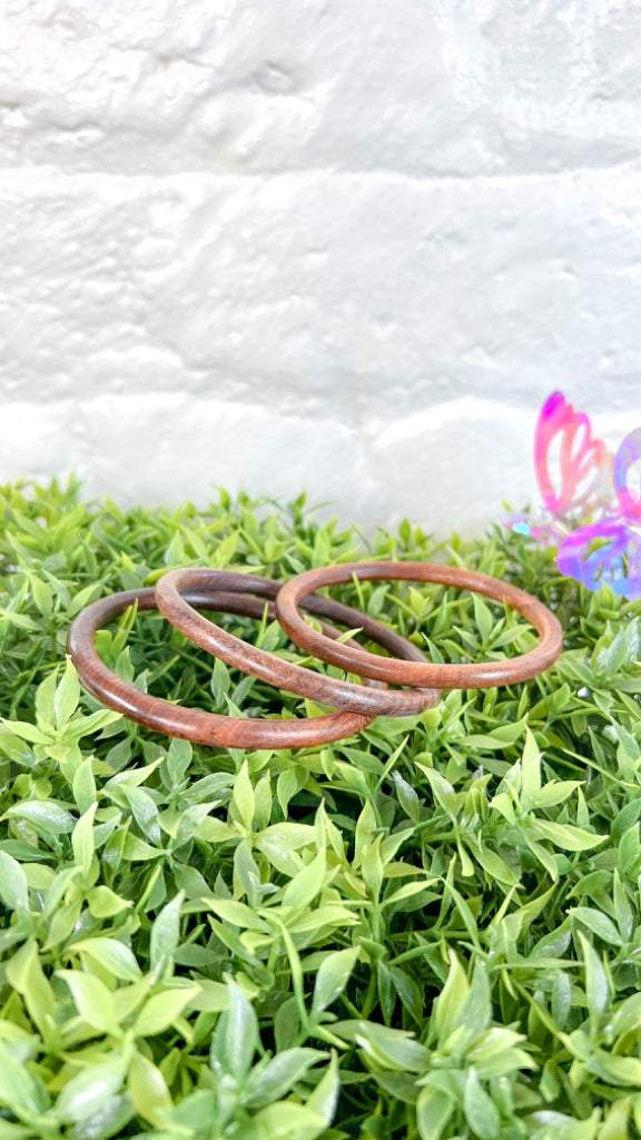 Coco Wood Bangles  - Set of Three