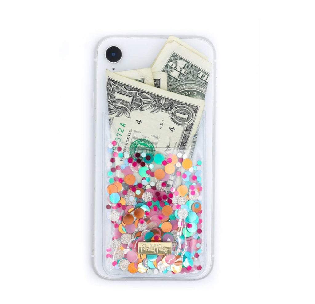 Party Packed Confetti Phone Card Holder