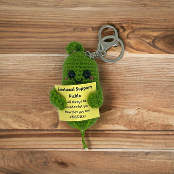 Emotional Support Pickle Keychain