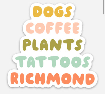 Hayden Ireland Art / Richmond Things 3" Sticker