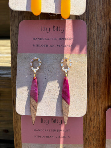 Handmade Dangle Earrings with Hypoallergenic Posts