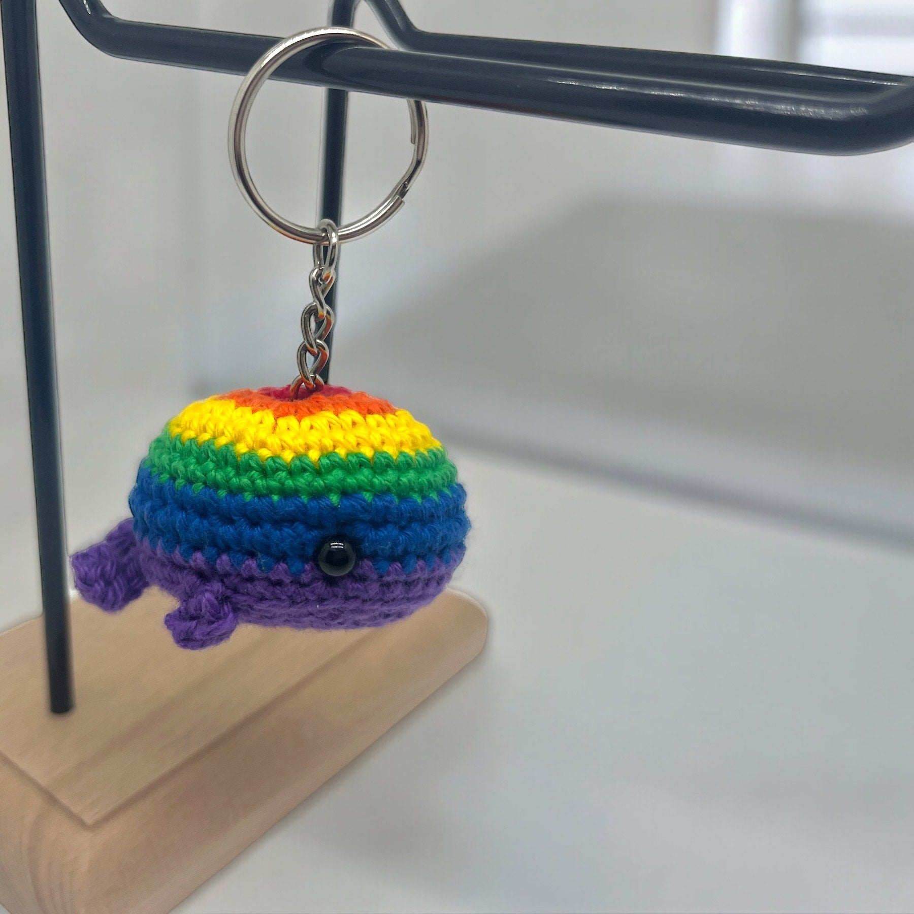 Pride Whale Keychain