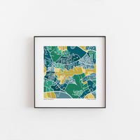 Richmond VA / Bon Air - Map Print - 12 x 12