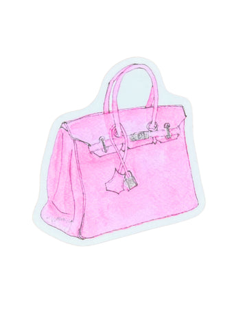 2.5" Sticker, Bubblegum Luxury Handbag