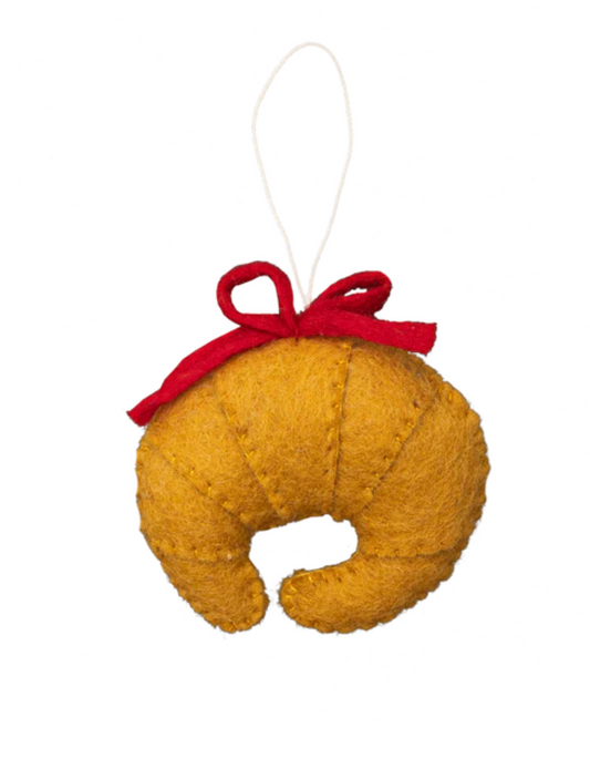 Felt Croissant Ornament