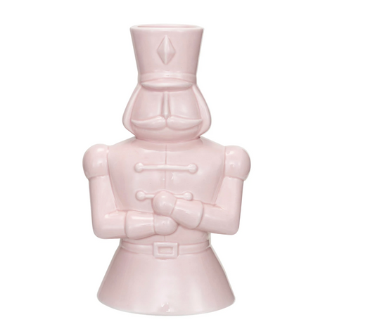 Ceramic Soldier Vase, Pink