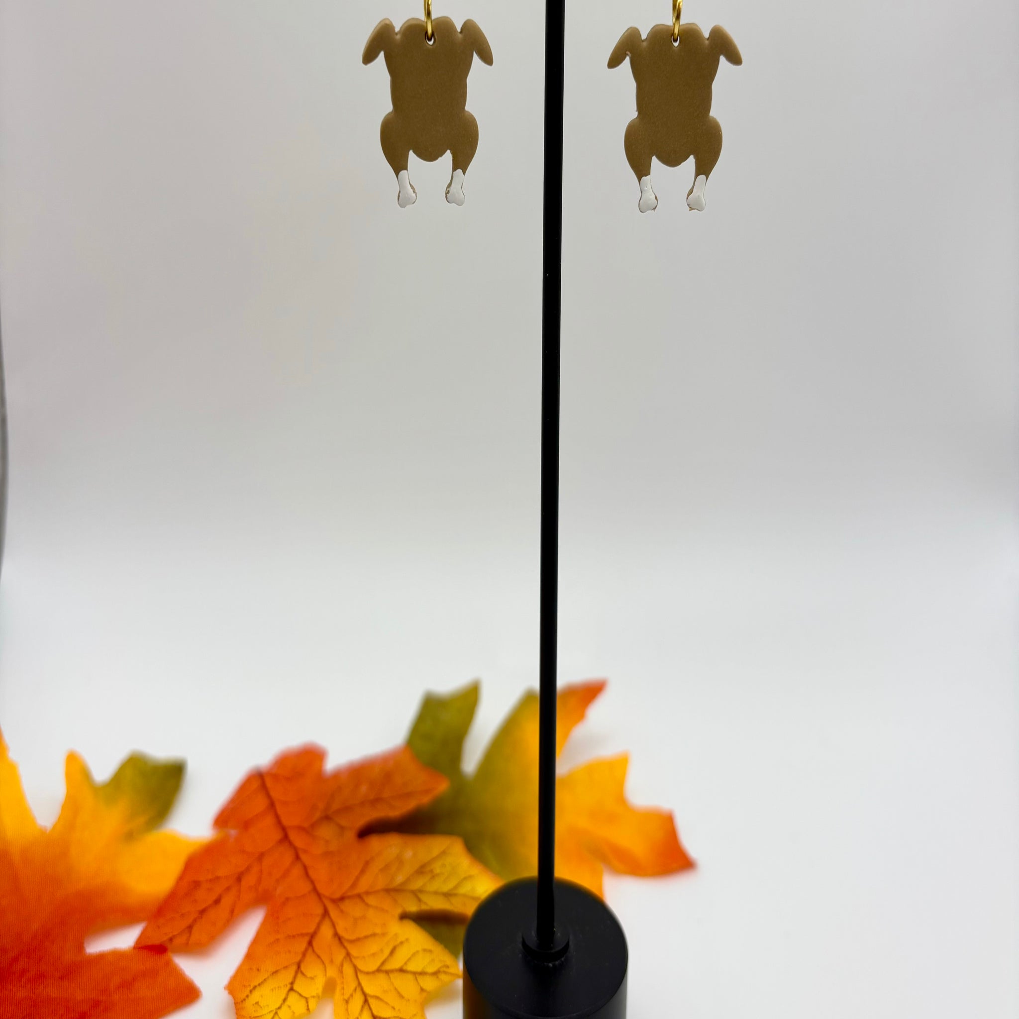 Thanksgiving Turkey Polymer Clay Earrings