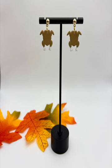 Thanksgiving Turkey Polymer Clay Earrings