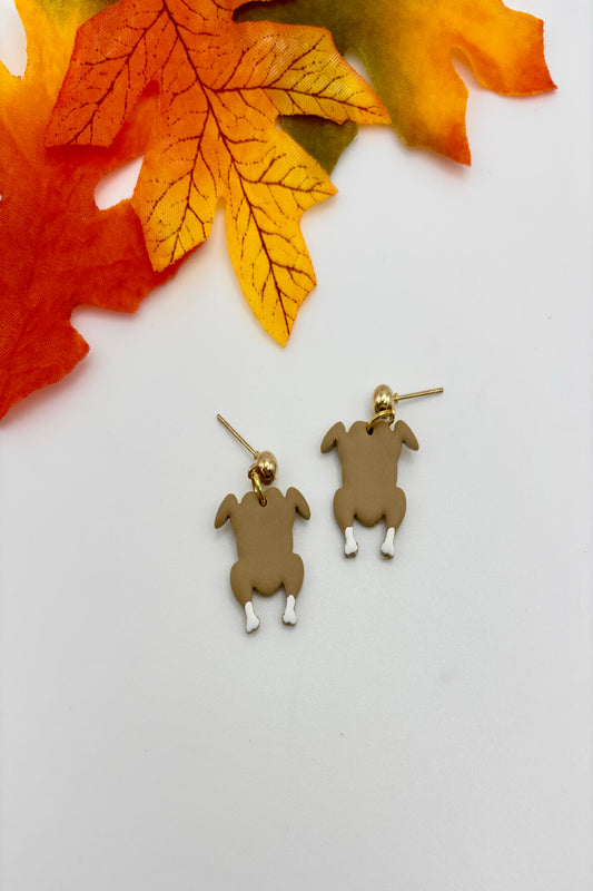 Thanksgiving Turkey Polymer Clay Earrings