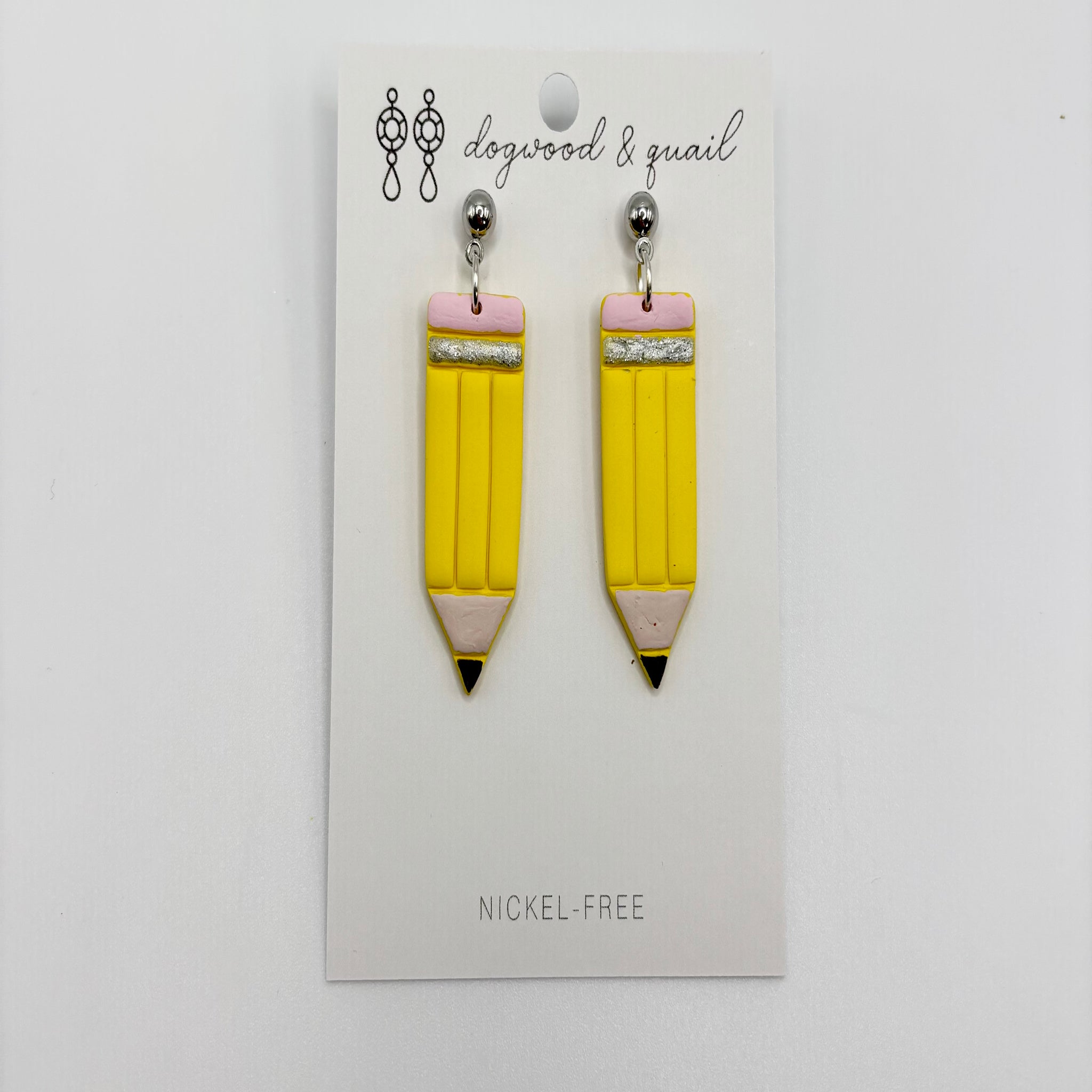 Pencil Polymer Clay Earrings