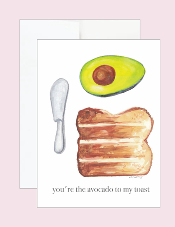 Valentine's Avocado Toast Card