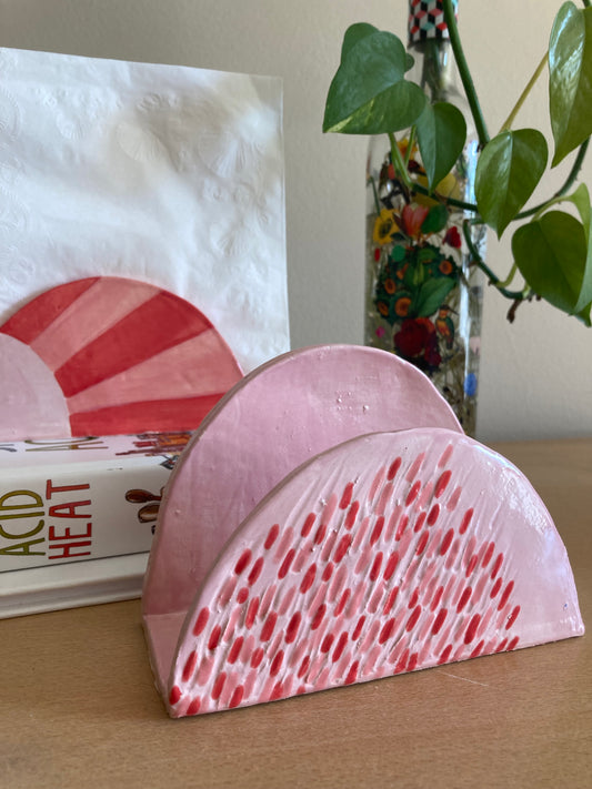 Pink Napkin Holder