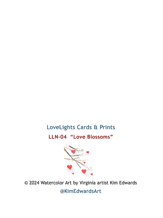 Tree Hearts "Love Blossoms" Note Cards (LLN-04)