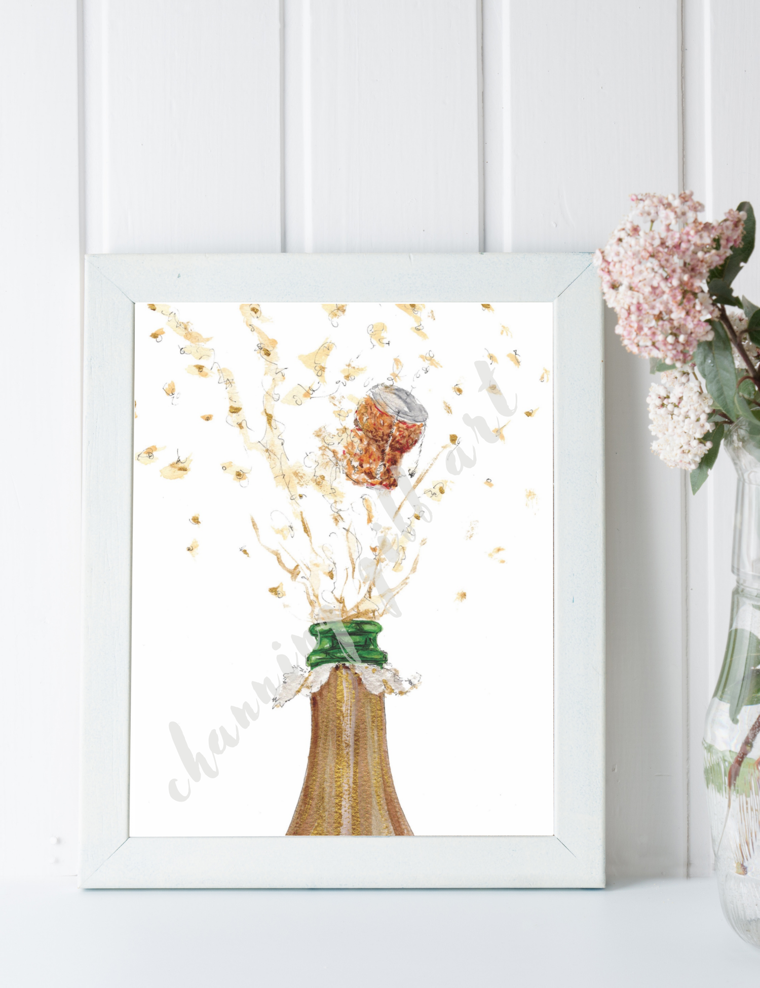 Champagne Pop Art Print