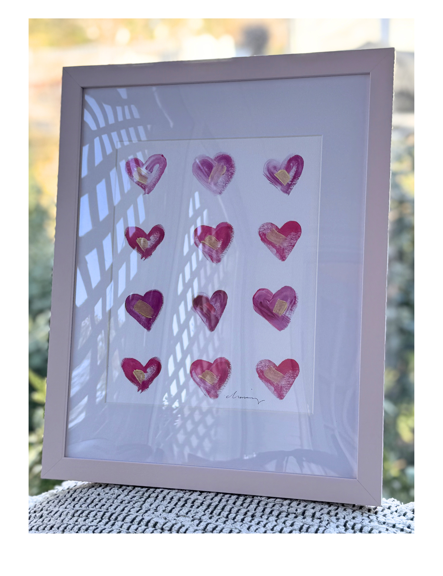 Framed Art: Hearts