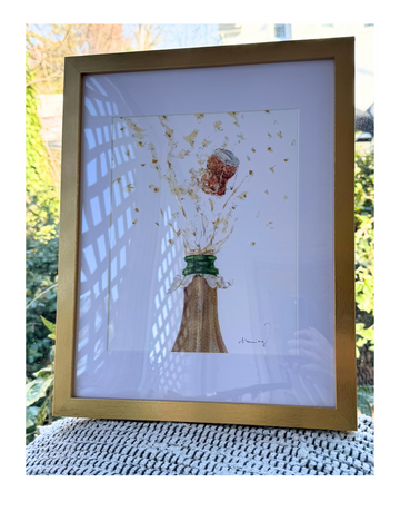 Framed Art: Champagne Pop