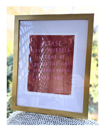 Framed Art: Love Yourself