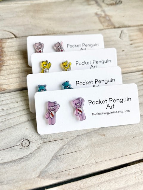 Pocket Penguin Earrings Care Bears