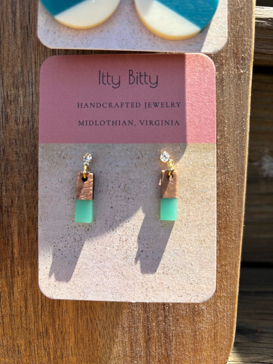 Handmade Dangle Earrings with Hypoallergenic Posts