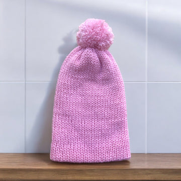 Knit Hat: Pink