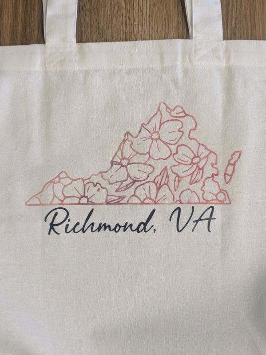 Richmond, VA | Virginia dogwoods Canvas tote