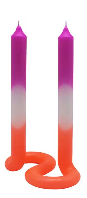 Neon Double Taper Candle