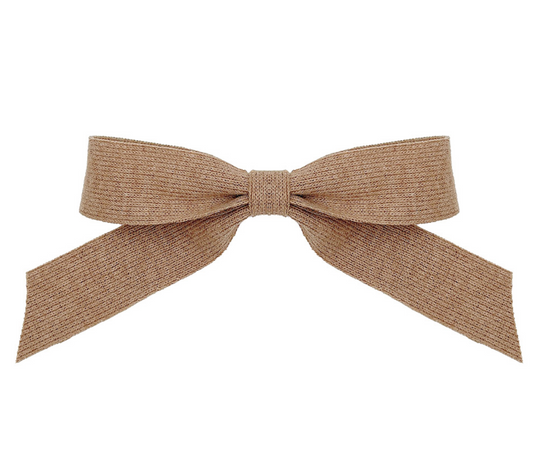 Knit Bow Hair Barrette