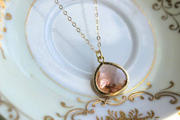 Blush Pendant Necklace Jewelry Gold